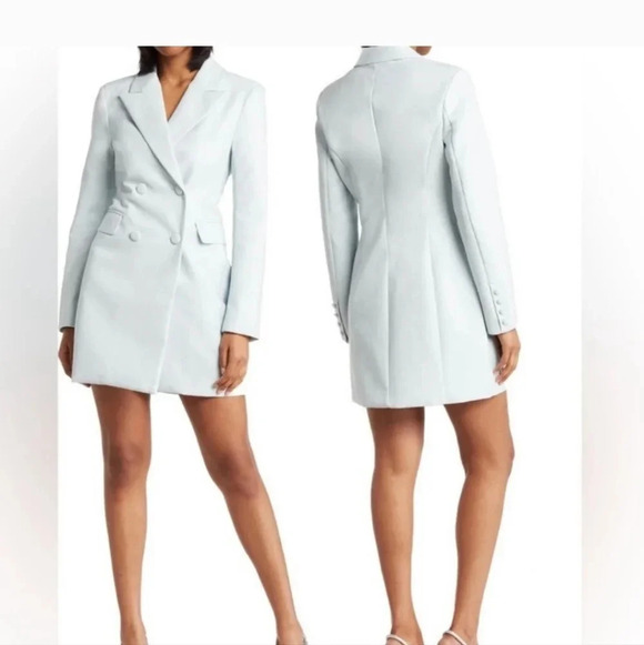 7 For all mankind blue tuxedo long blazer. Size medium NWT - Picture 2 of 10